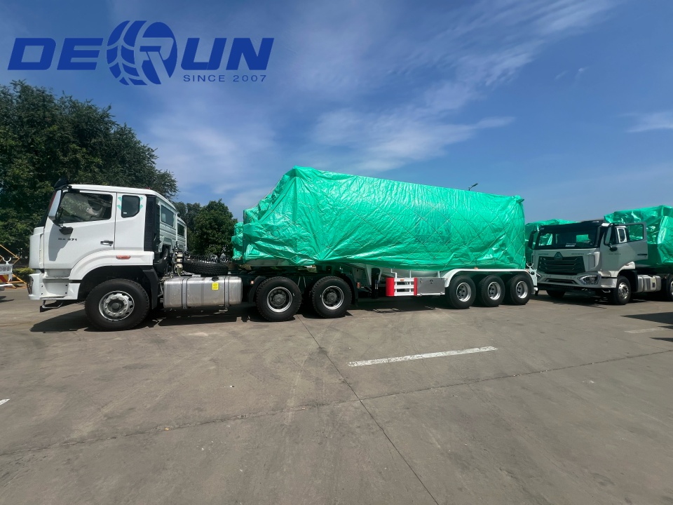 Tri-Axle Cement Tank Pułki są gotowe do udania się do Zjednoczonych Emiratów Arabskich