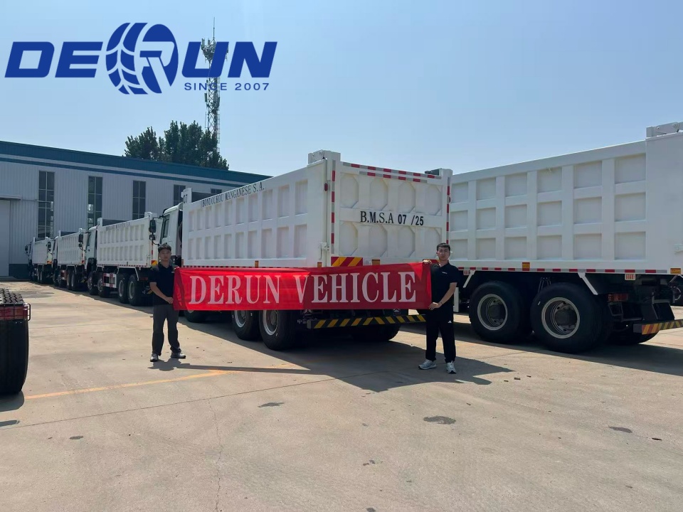 10Units Howo 8x4 Tipper Trucks zostaną wysłane na wybrzeże Kości Słoniowej