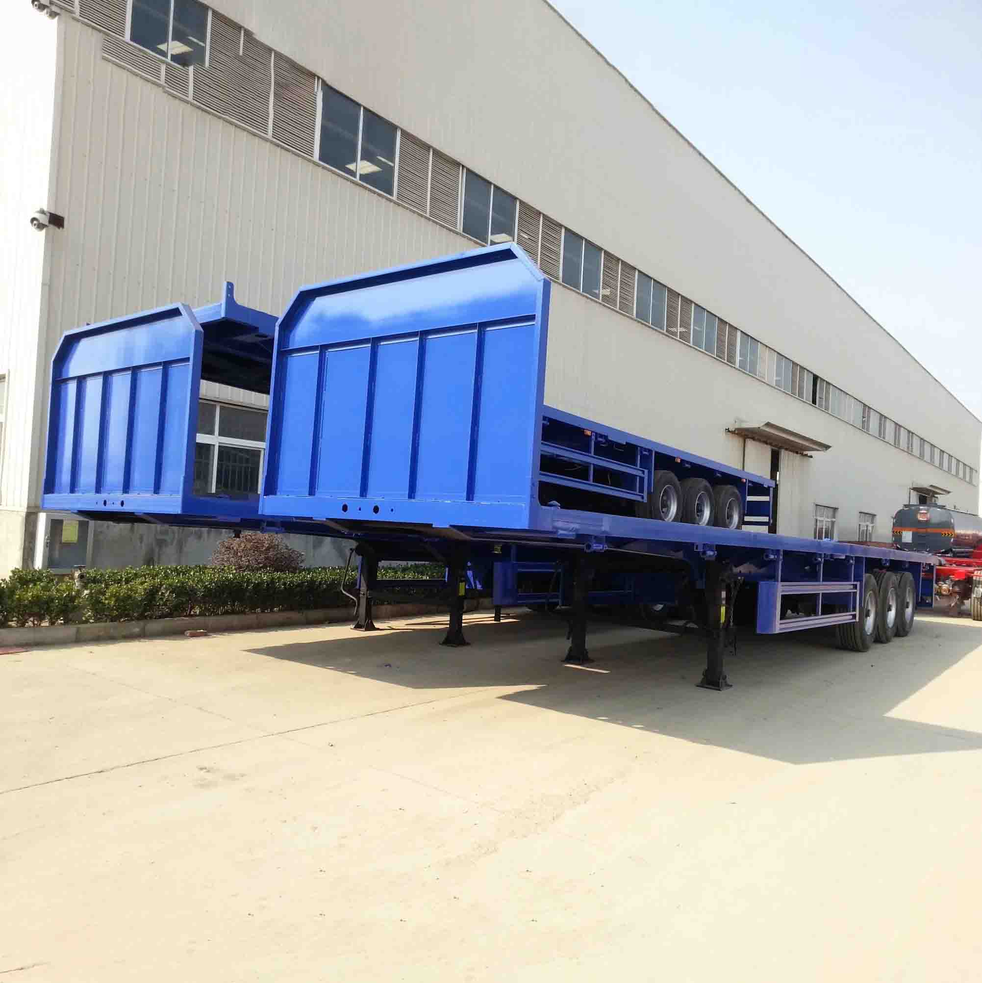 Derun Flatbed Semi Trailer z przednią deską