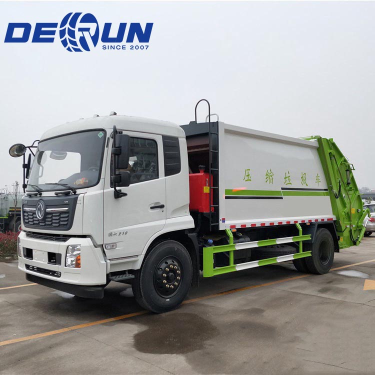 Sześciokołowa ciężarówka ze śmieciarką Dongfeng 4x2